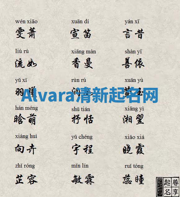 Alvara清新起名网