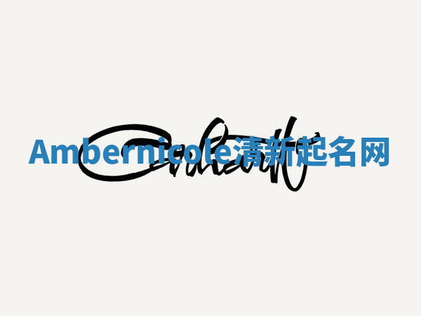 Ambernicole清新起名网 Ambernicole清新起名网