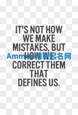 Ammon清新起名网 Ammon清新起名网
