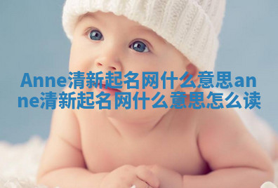 Anne清新起名网什么意思_anne清新起名网什么意思怎么读 Anne清新起名网什么意思_anne清新起名网什么意思怎么读