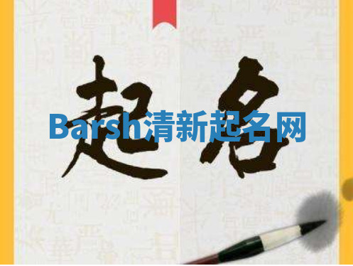 Barsh清新起名网