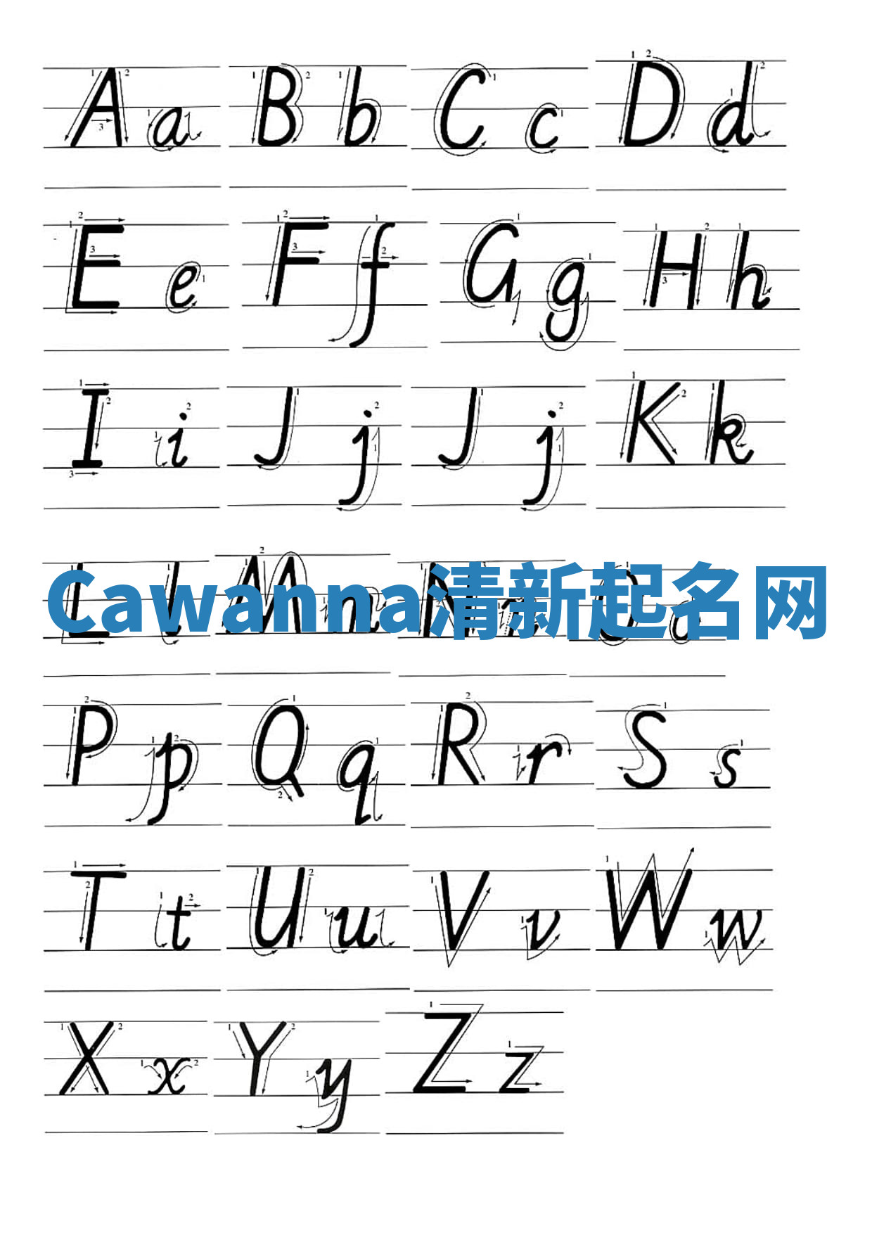 Cawanna清新起名网