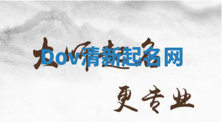 Dov清新起名网