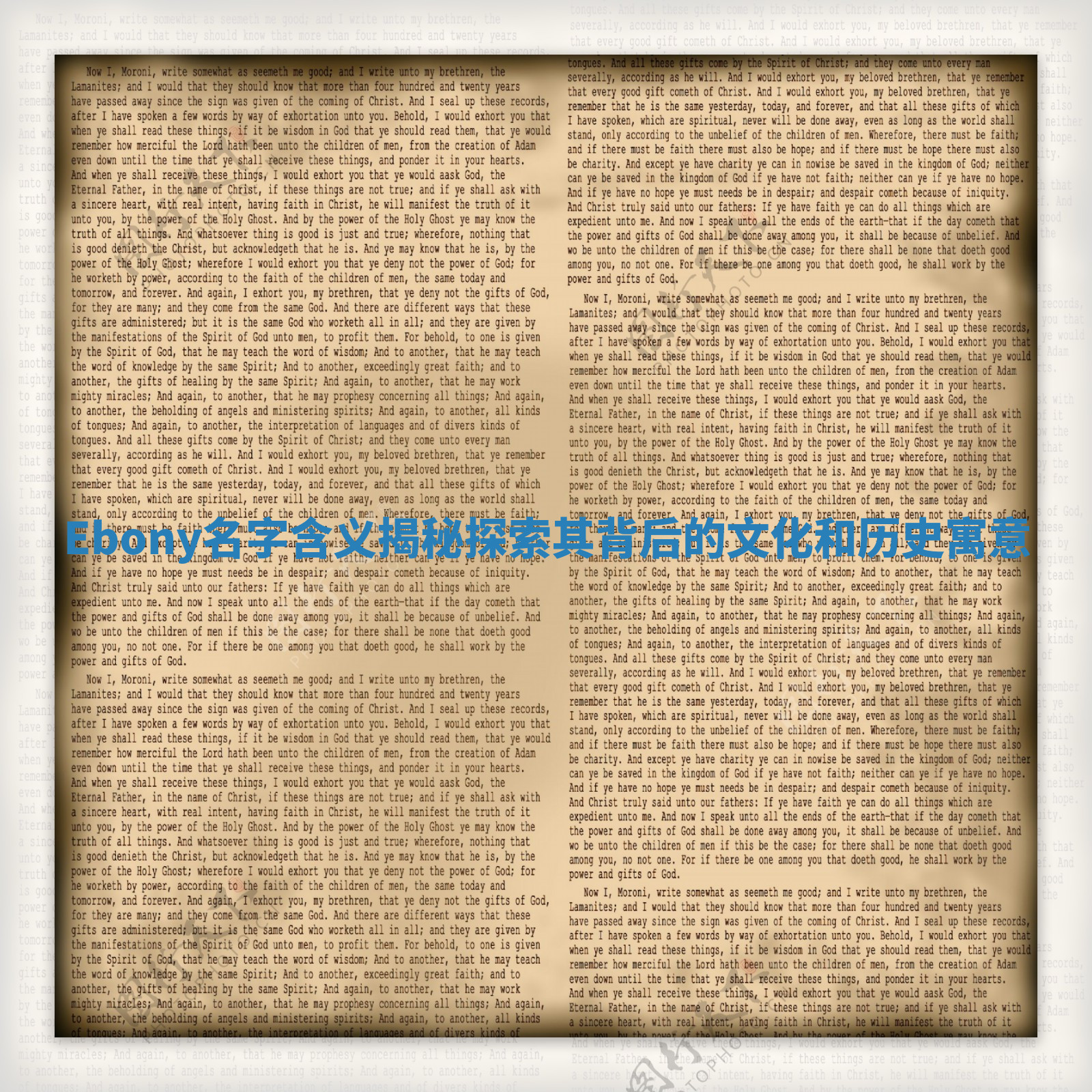 Ebony名字含义揭秘探索其背后的文化和历史寓意 Ebony名字含义揭秘探索其背后的文化和历史寓意