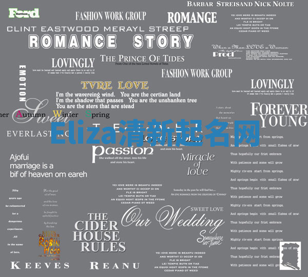 Eliza清新起名网