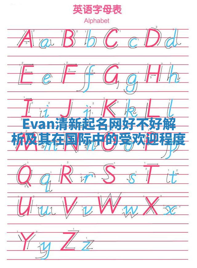 Evan清新起名网好不好解析及其在国际中的受欢迎程度