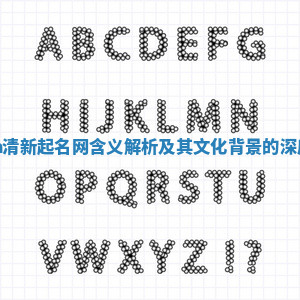 Maria清新起名网含义解析及其文化背景的深度探讨