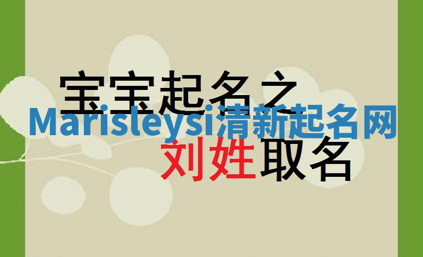 Marisleysi清新起名网 Marisleysi清新起名网