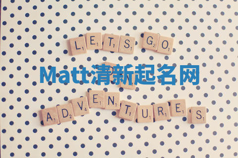 Matt清新起名网