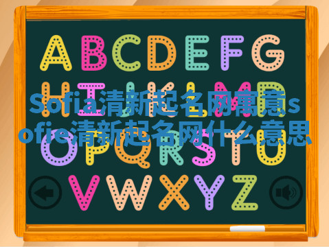 Sofia清新起名网寓意 sofie清新起名网什么意思