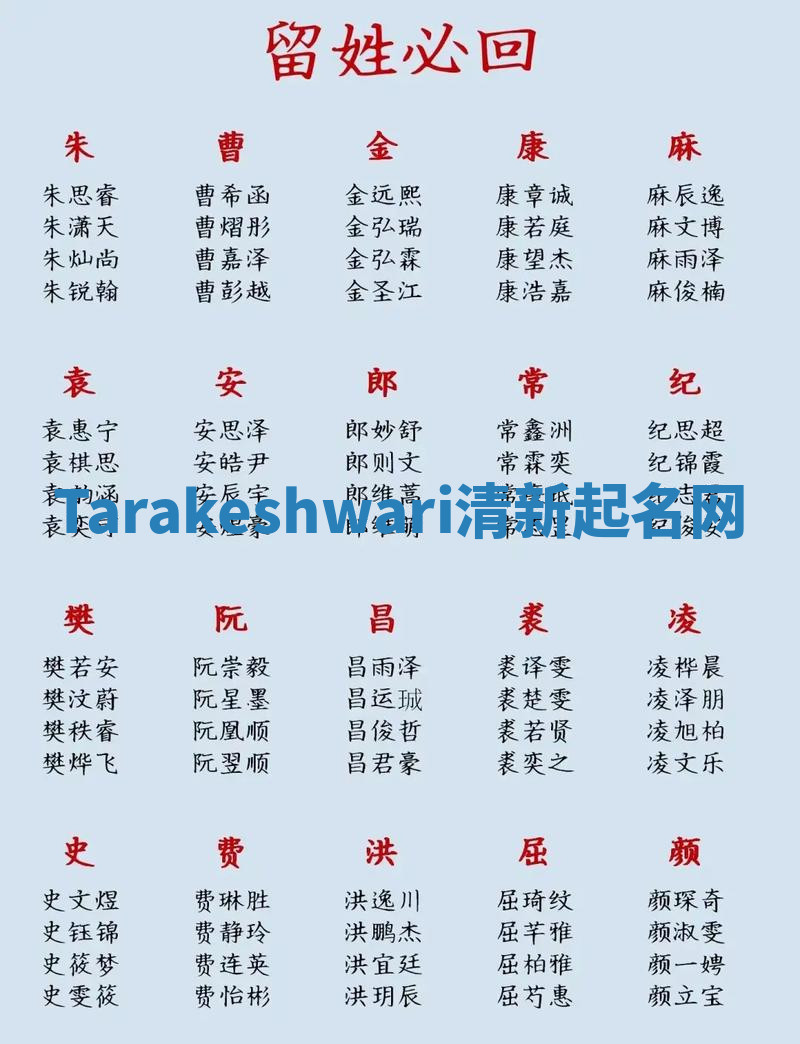 Tarakeshwari清新起名网