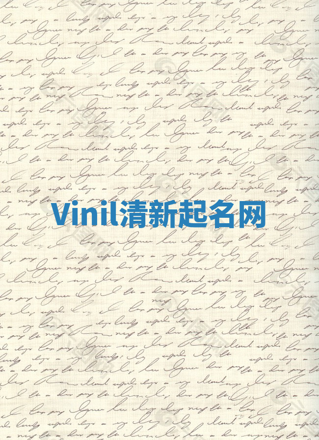 Vinil清新起名网