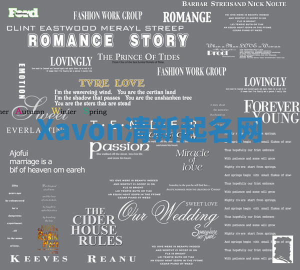 Xavon清新起名网