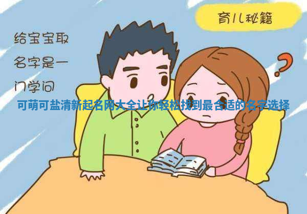 可萌可盐清新起名网大全让你轻松找到最合适的名字选择