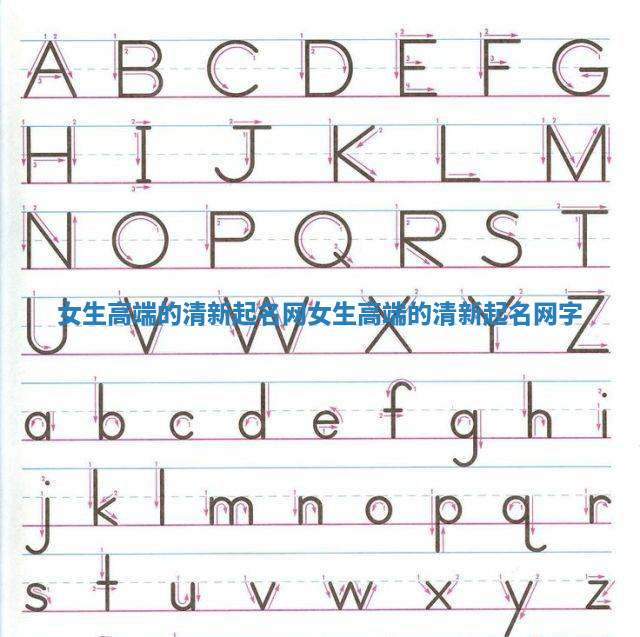 女生高端的清新起名网_女生高端的清新起名网字