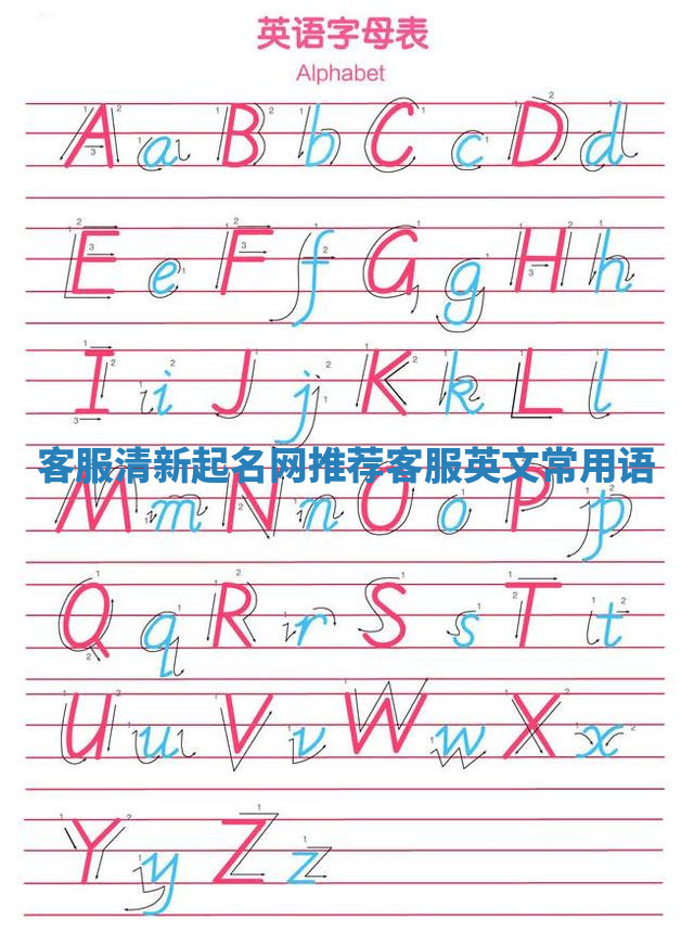客服清新起名网推荐 客服英文常用语